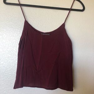 Brandy Melville Maroon Cropped Tank